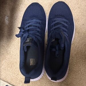 Women’s Navy Knit Athletic Sneakers
